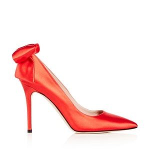 SJP ✨Lucille Satin Bow Pointed Toe Pumps